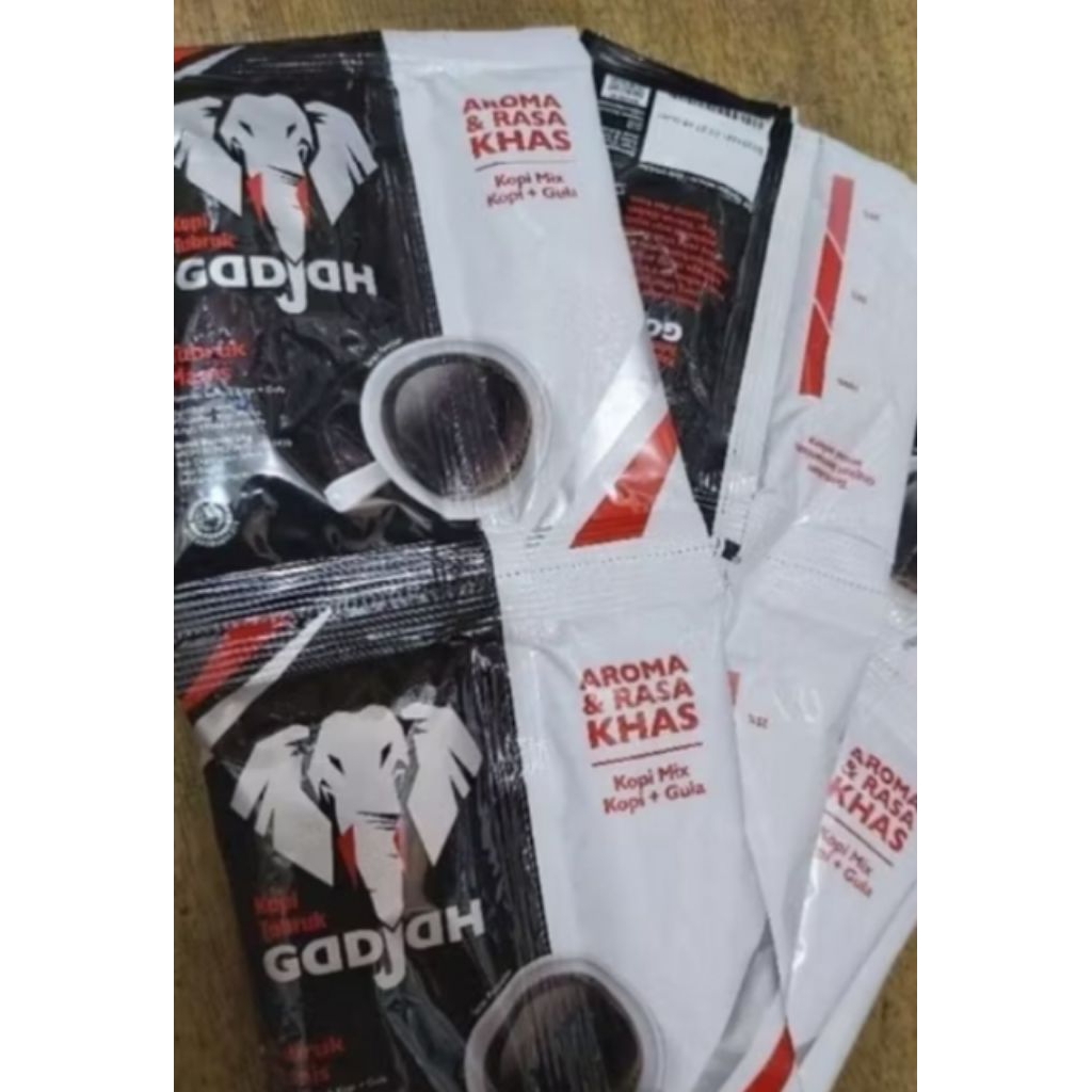 

kopi gadjah gula terpisah