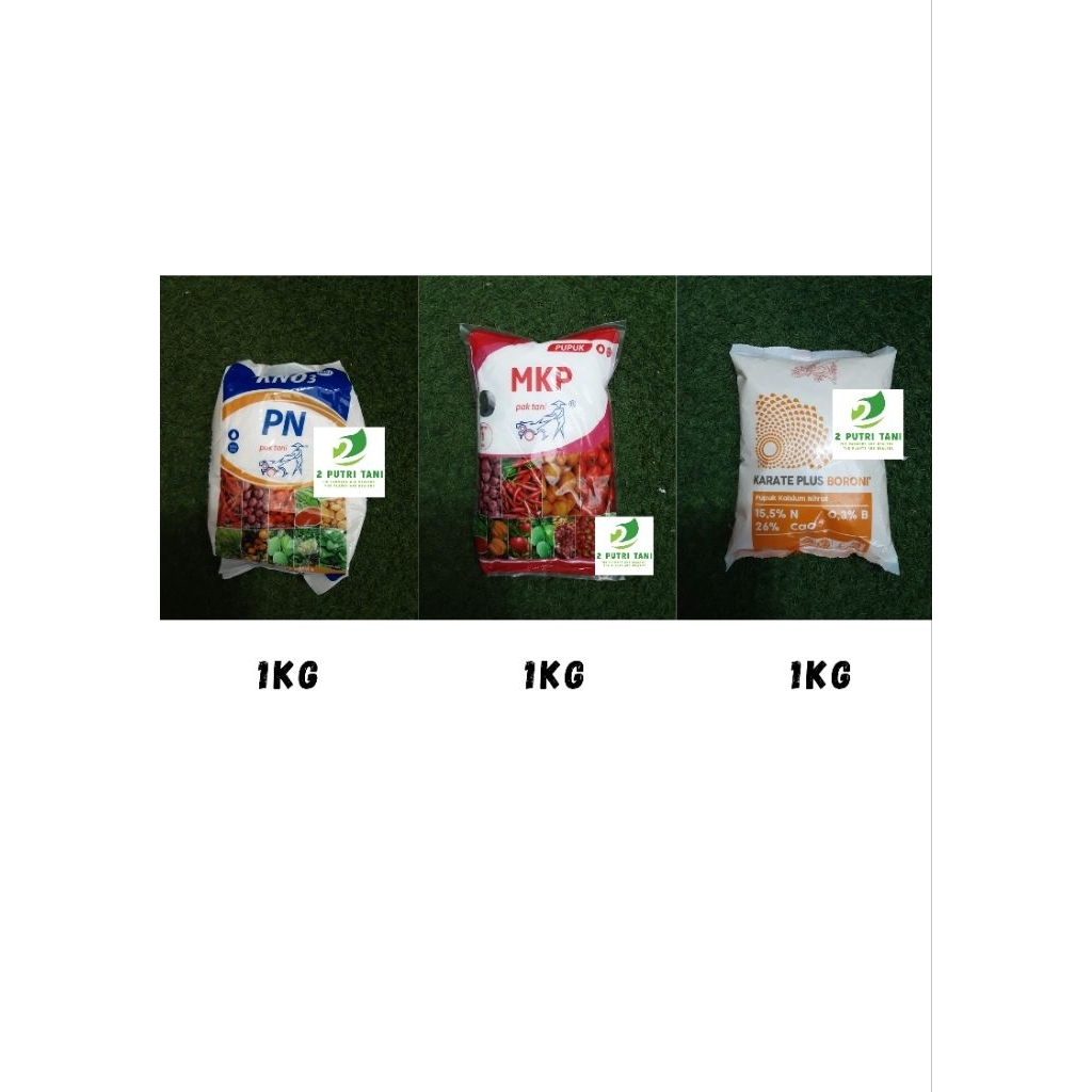 PAKET HEMAT PUPUK 3KG PUPUK MKP PAK TANI, KNO3 PAK TANI DAN PUPUK BORONI