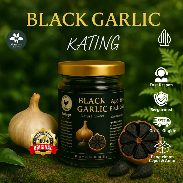 

Bawang Hitam Kating Premium / Black Garlic Super Original / Alami Berkhasiat 250gram