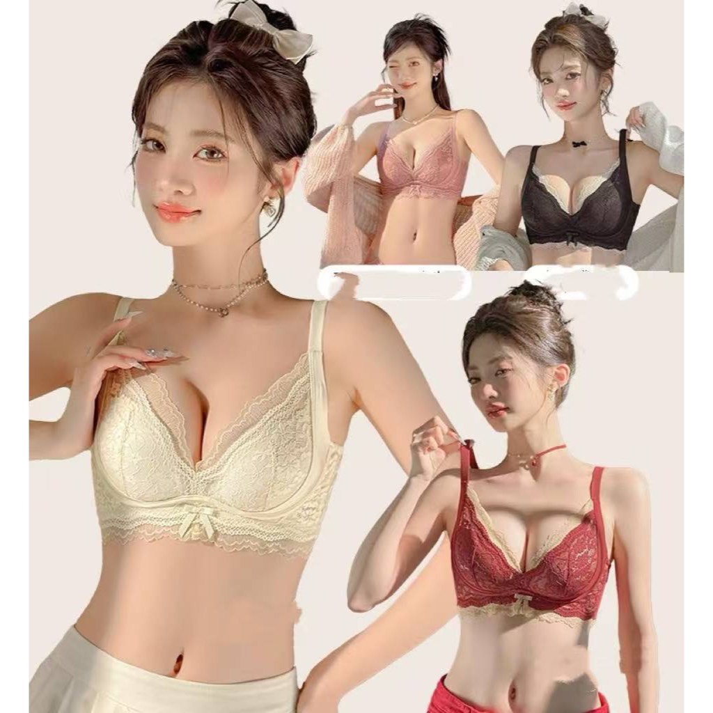 (BRA DAN CD DI JUAL TERPISAH) Bh Sexy Wanita Bra Push Up Busa Tebal Sexy Daleman Wanita Bra Tanpa Ka