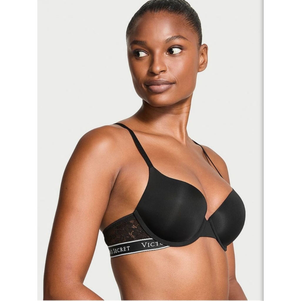 Victoria's Secret Tshirt Bra Push Up Black