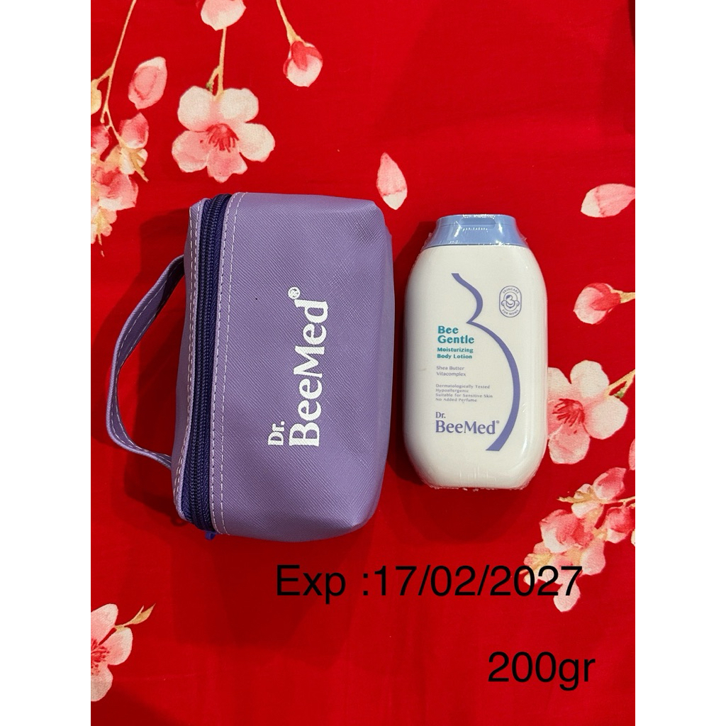 Dr BeeMed Bee Gentle Moisturizing Body Lotion 200gr - Free Mini Bag Dr BeeMed