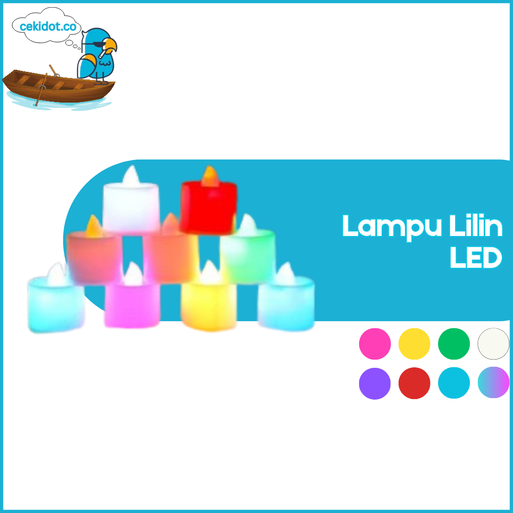 Cekidot HL0049 Lampu Lilin LED mini Lampu Cande Light Portable Lampu Hias Mini Y1004