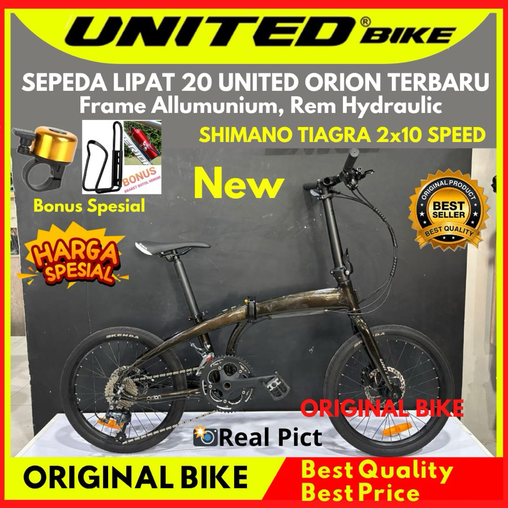 Sepeda Lipat 20 Inch United Orion NEW By UnitedBike Orian - Tiagra New