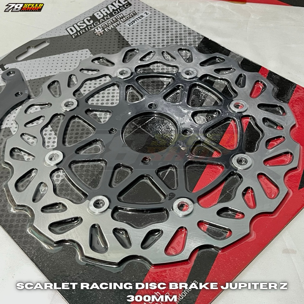SCARLET RACING DISC BRAKE Piringan Cakram Scarlet Racing Cakram Jupiter Z 300MM Vario 150 260MM Beat