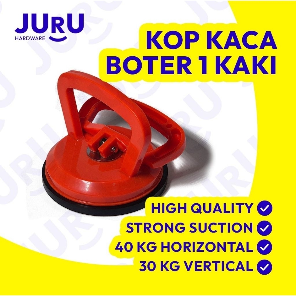 KOP KACA BOTER / ALAT ANGKAT KACA / ALAT RUMAH TANGGA / KOP KACA 1 KAKI / 2 KAKI / 3 KAKI / PENYEDOT
