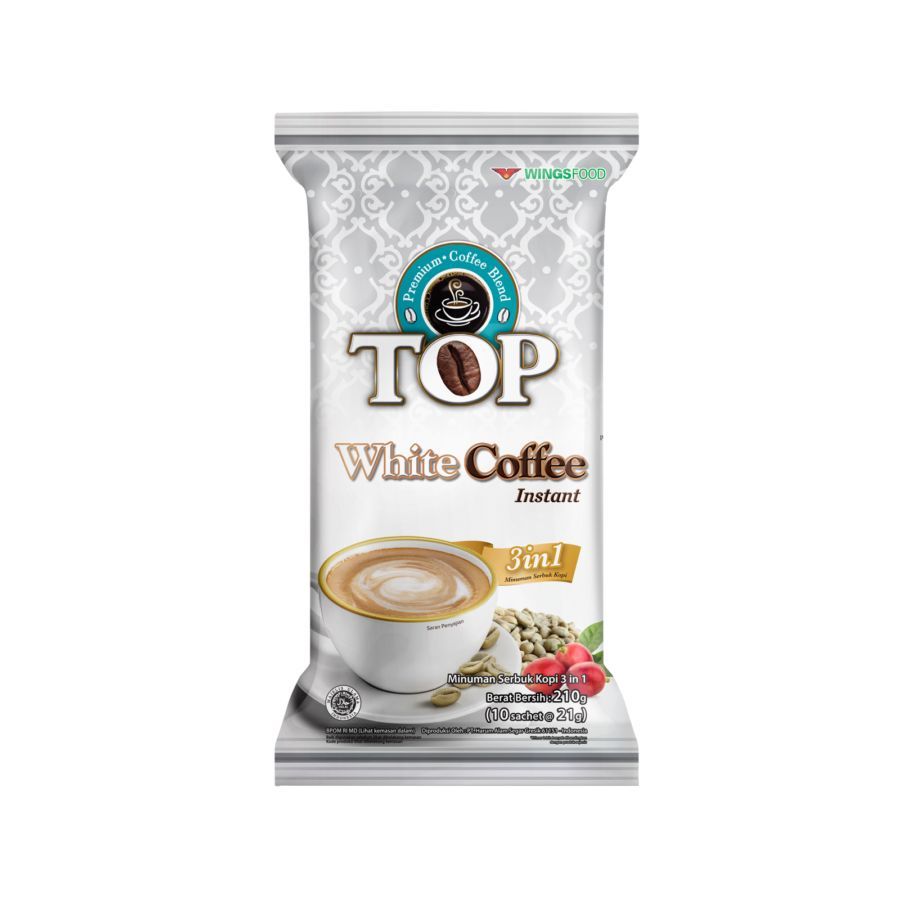 

TOP WHITE COFFEE BAG ISI 10 SACHET