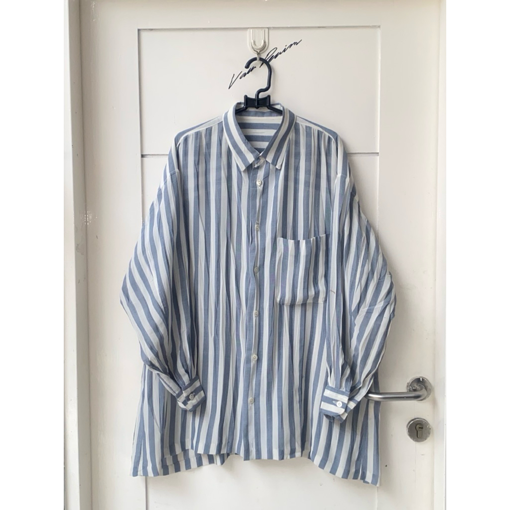 ISSEY MIYAKE Striped Pleats Shirt