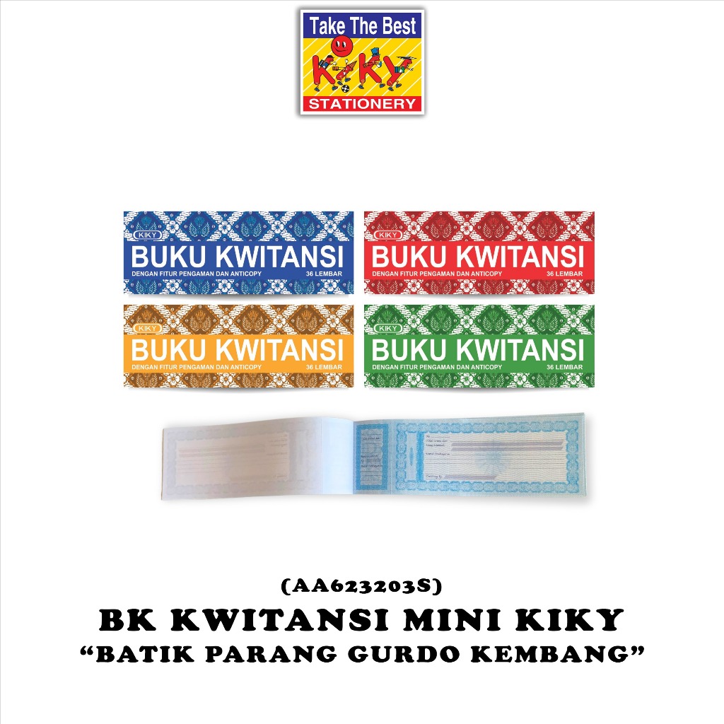 

KIKY Buku Kwitansi - Isi Mini /50 / 100 Lembar/ Business (1 Pcs)
