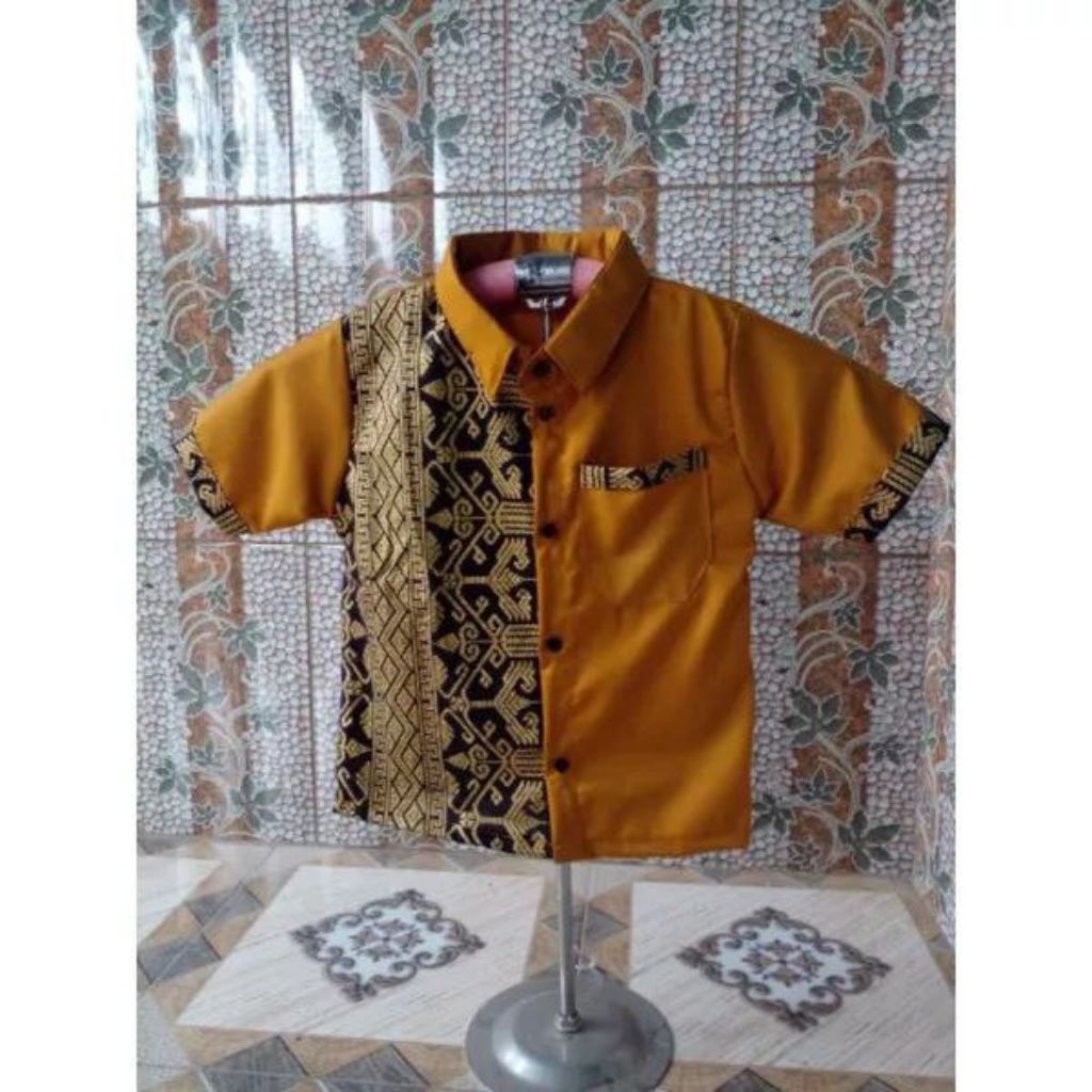 Atasan Batik Anak/Hem Batik Anak Kombinasi Usia 1-10th