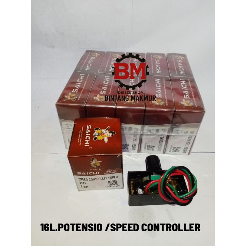 Speed Controller Super 16L Potenso Potensio Setalan Gas Dinamo Spearpart Mesin Sprayer Cash 16L
