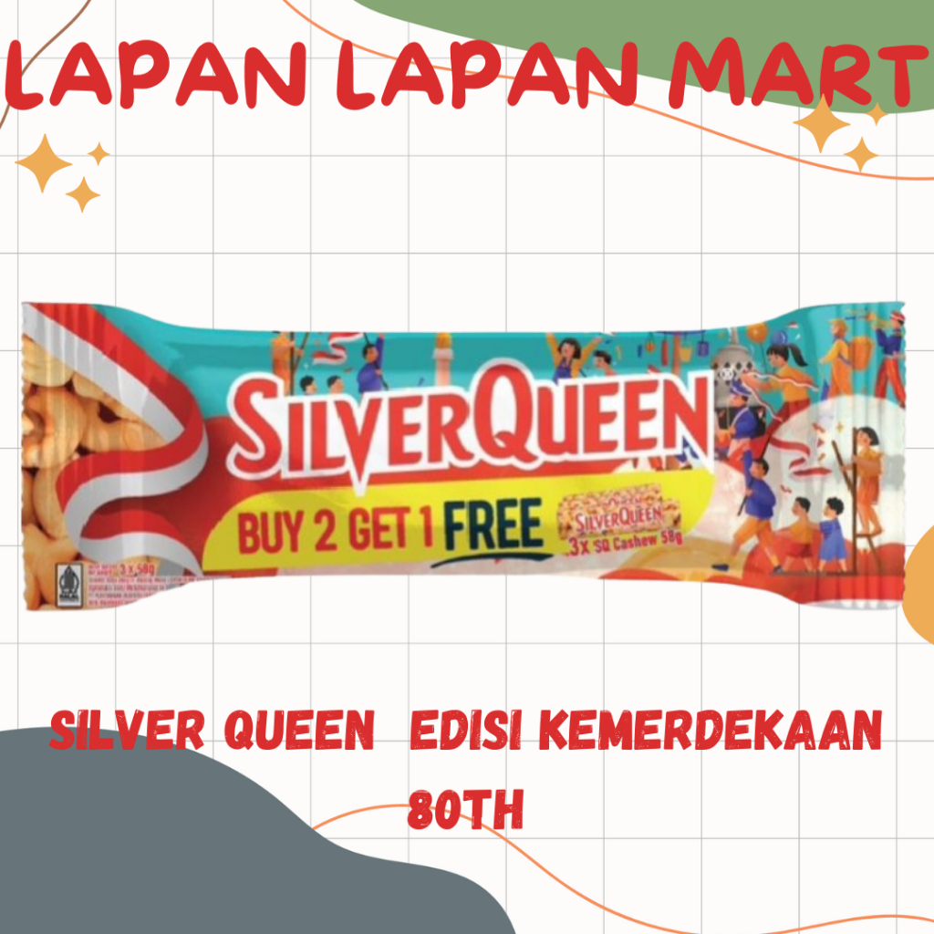 

Silver Queen Edisi Spesial Kemerdekaan 80th 55gr Beli2 Gratis1 (LIMITED EDITION)