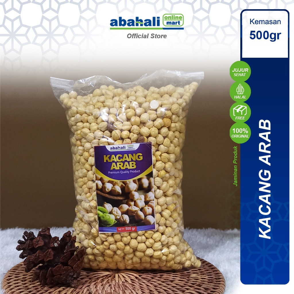

(2 PCS) Kacang Arab 500gr Kaya Nutrisi Cocok Untuk Puasa Oleh oleh Haji Umroh