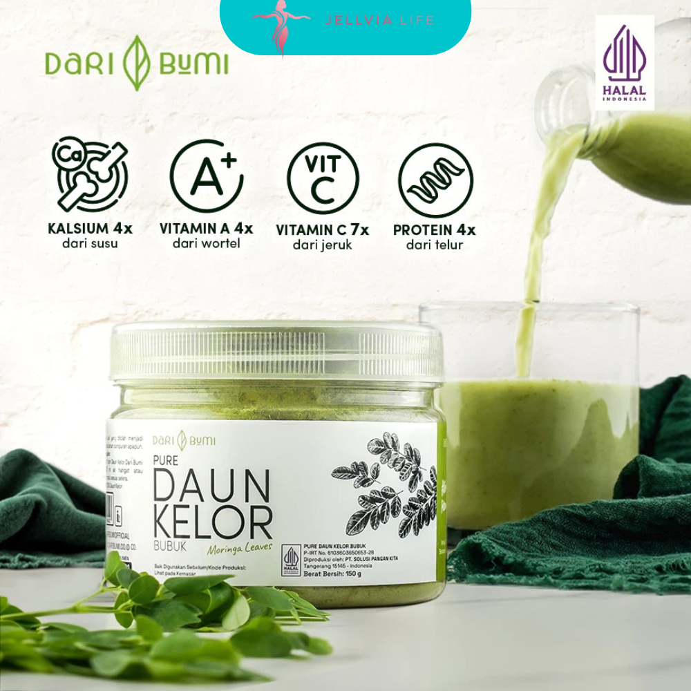 

Dari Bumi Premium Pure Organic Bubuk Daun Kelor 150 Gr