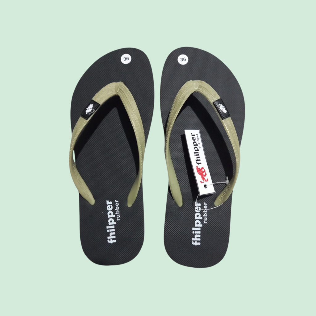 Sandal Cewek Dewasa Karet Asli Untuk Sehari-Hari | Sandal Jepit Cewek Anti Slip Ringan