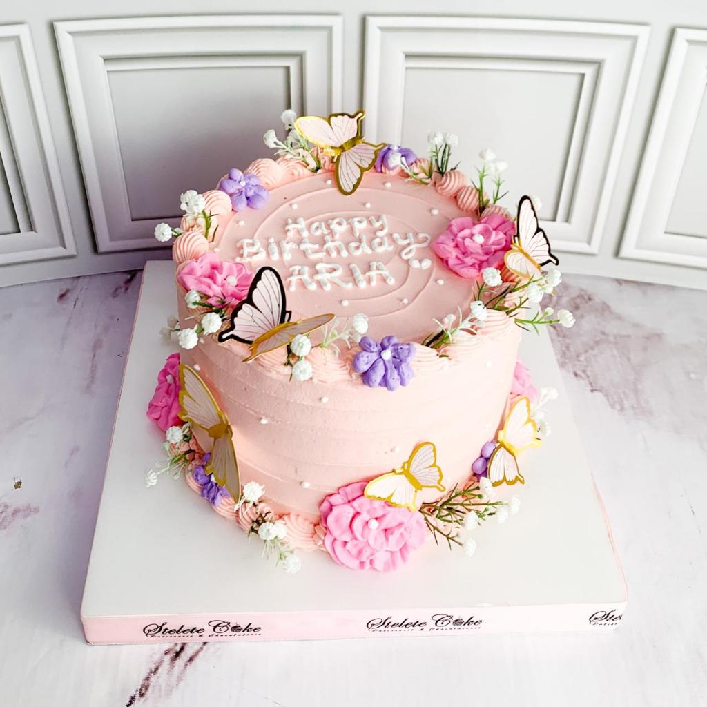 

Kue Ulang Tahun/Birthday Cake/Kue Ultah Tema Flower/Kue Tema bunga/Kue Birthday Jakarta