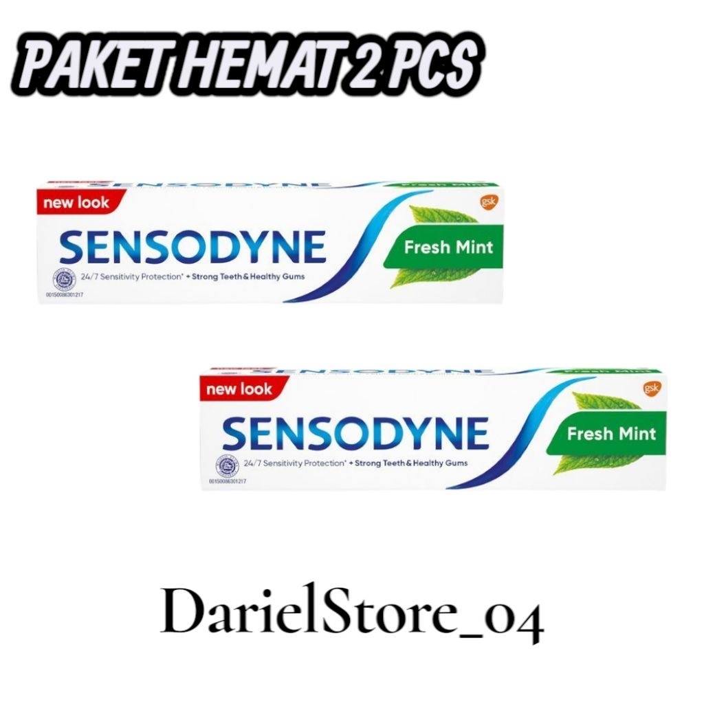 (KOMBO HEMAT 2 PCS) Sensodyne Fresh Mint 100 gr