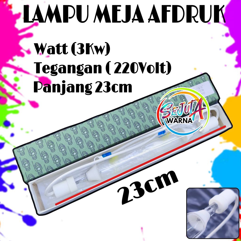 LAMPU MEJA AFDRUK SABLON 3KW 220VOLT 23CM