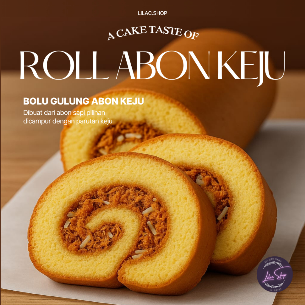 

KUE BOLU GULUNG ROLL ABON SAPI KEJU