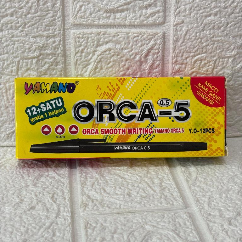 

Pena YAMANO ORCA-5 1 Kotak Isi 12+1 Pcs
