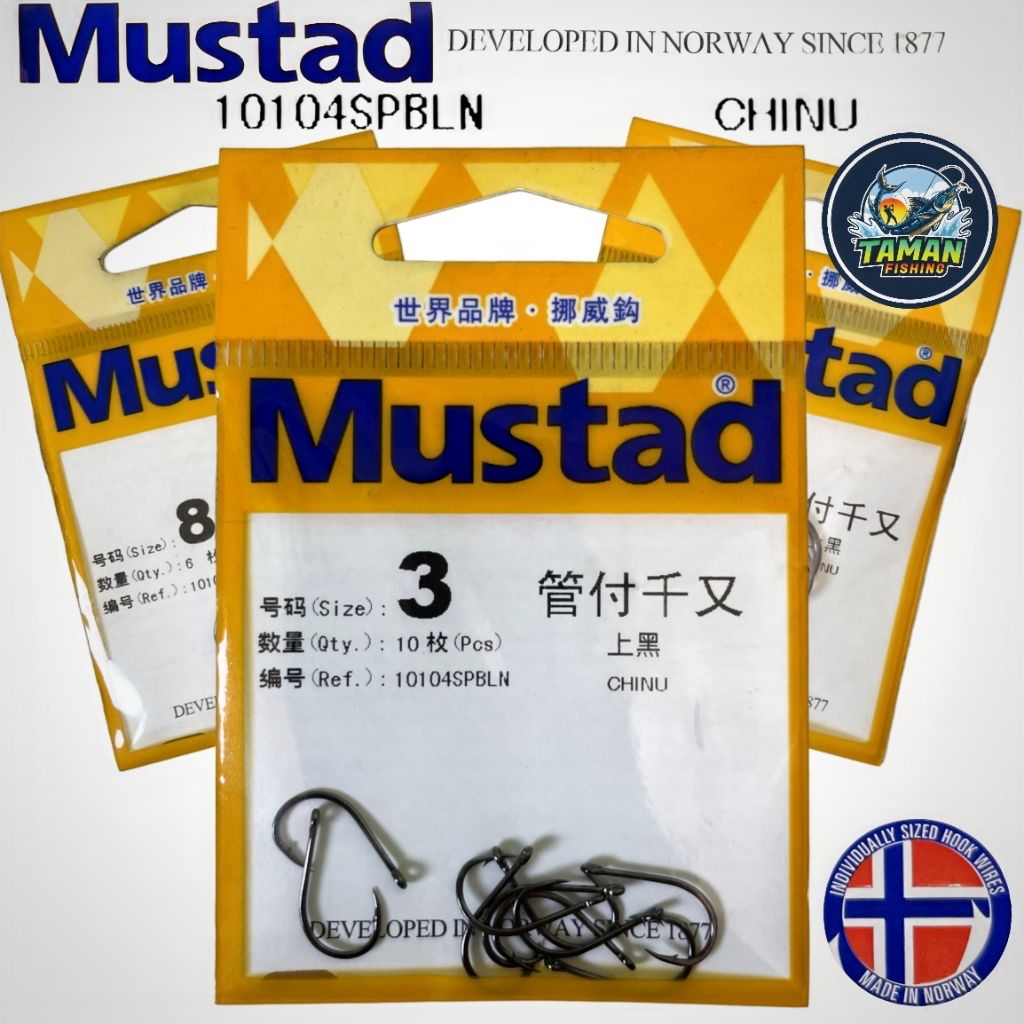 Mata Kail Pancing MUSTAD 10104SPBLN CHINU