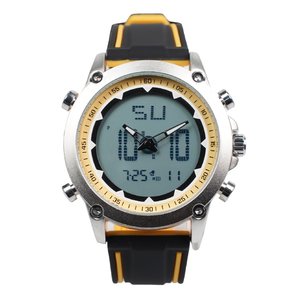 Jam Tangan Pria Analog Digital Tali Silicon Quartz for Patek Philippe Breguet Richard Mille Rolex Fr