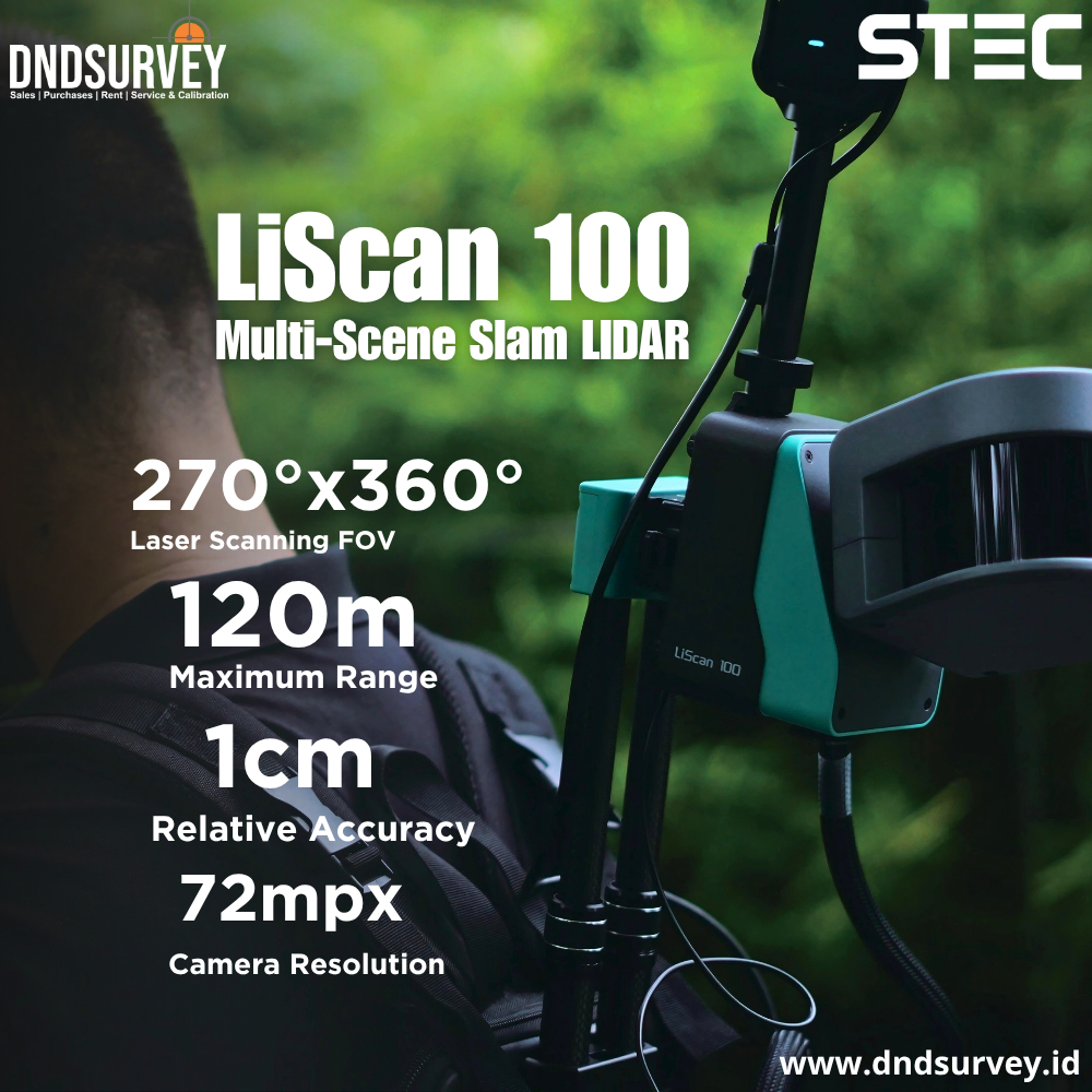 Lidar STEC Liscan 100 Teknologi LiDAR untuk Pemetaan Presisi Maksimal