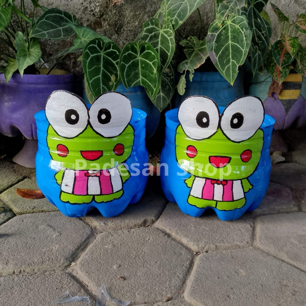 Prakarya Pot dari Galon le minerale 15Lt Kero Keropi