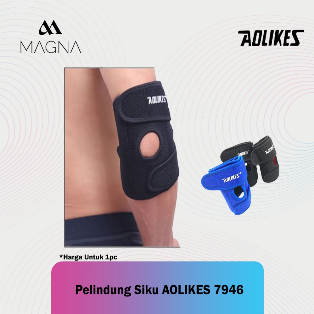 Elbow Sleeve Support Aolikes 7946 Deker Pelindung Siku Tangan Olahraga Sports Penopang Cidera Siku T