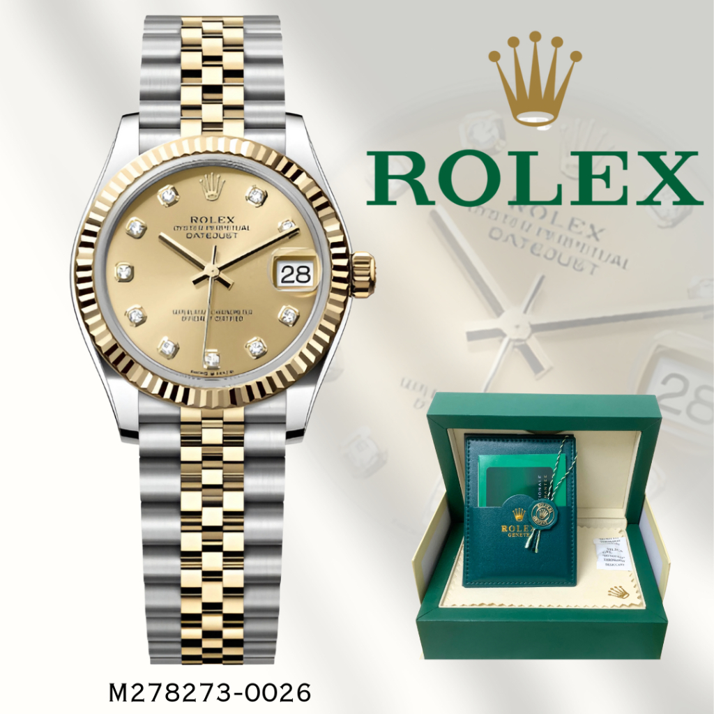 (✅100% ASLI)COD Baru  (Rolex) (INCLUDE BOX) Jam Tangan Rolex ORIGINAL 100% Seri Datejust m278273-002