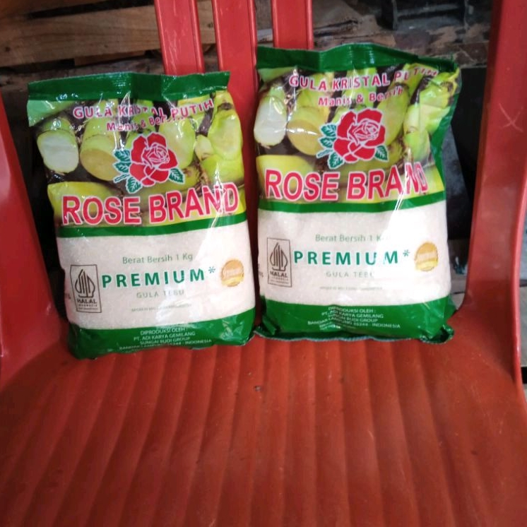 

Gula pasir rose brand asli berat 1000gram