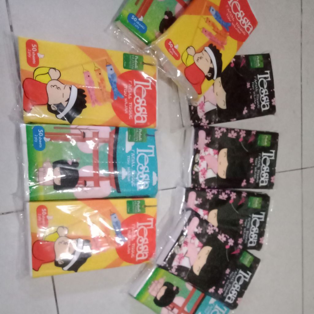 Facial Tissue Tessa 50 sheet 2 ply