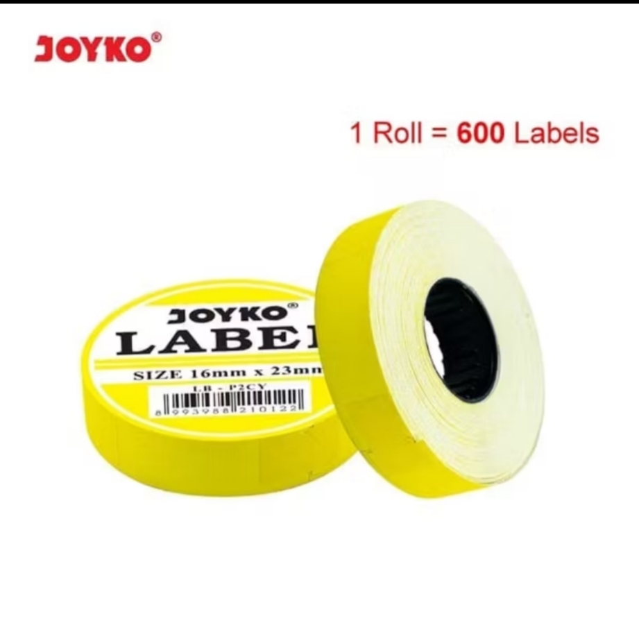 

1 Pcs Label Harga 2 Baris Kuning Joyko LB-P2CY - Price Label 2 Line