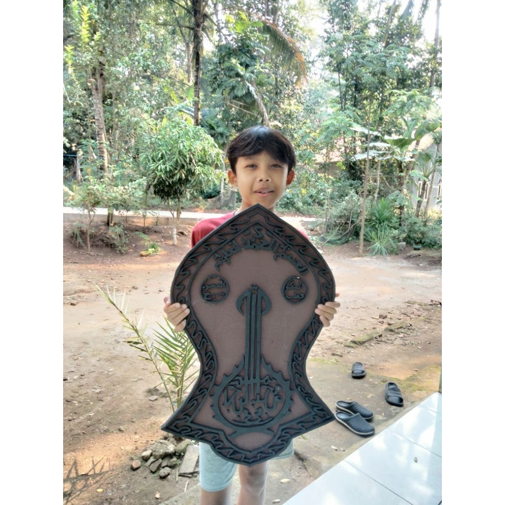 TerompahNabiLogoTijaniyahKaligrafiUkirTimbul