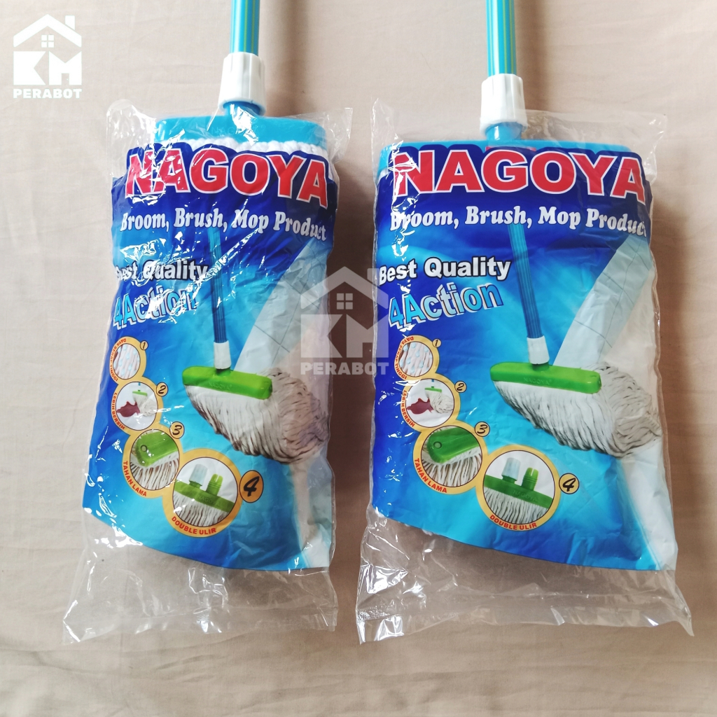 Nagoya Pel Sumbu Gagang Besi Kuat / Pel Mop Sumbu Nagoya