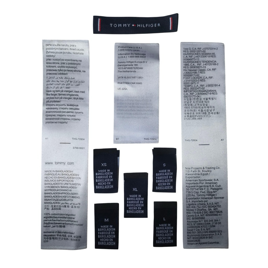 

Set Label Tag Tommy Hillfiger High Quality Import XS-XL