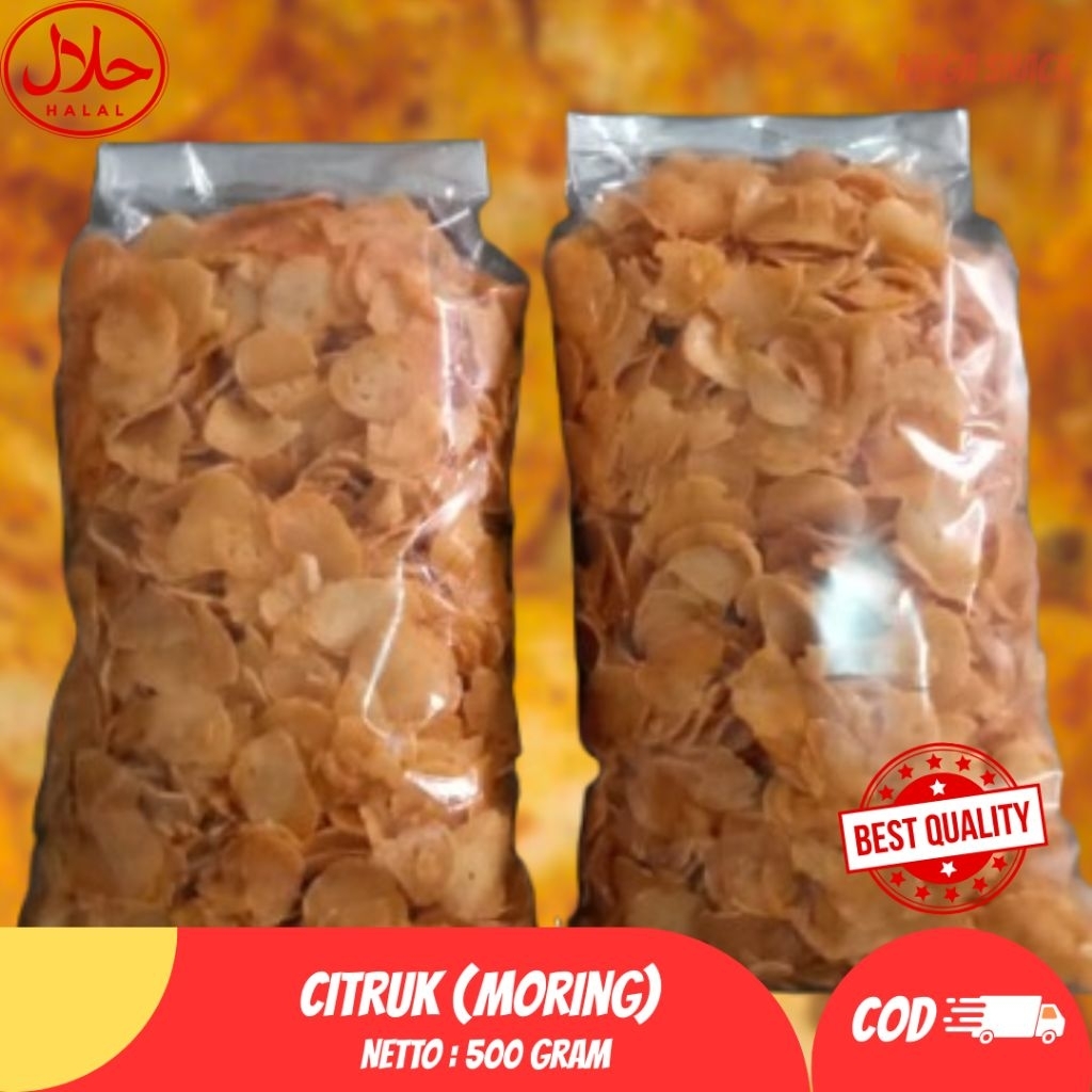 

Citruk Moring Gurih Pedas / Cemilan Cimol Kering 500 Gram