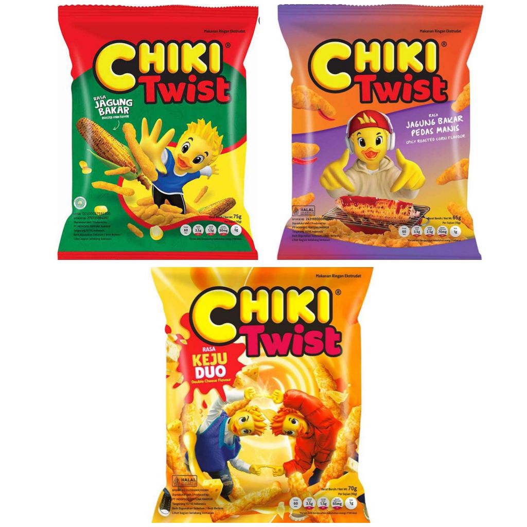 

CHIKI Twist Jagung Bakar keju duo cheese pedas manis
