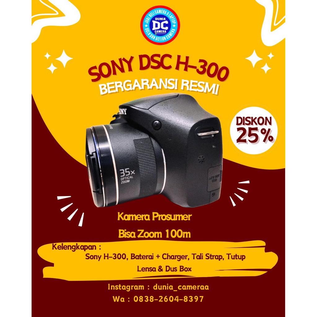 Sony dsc h300 bekas mulus