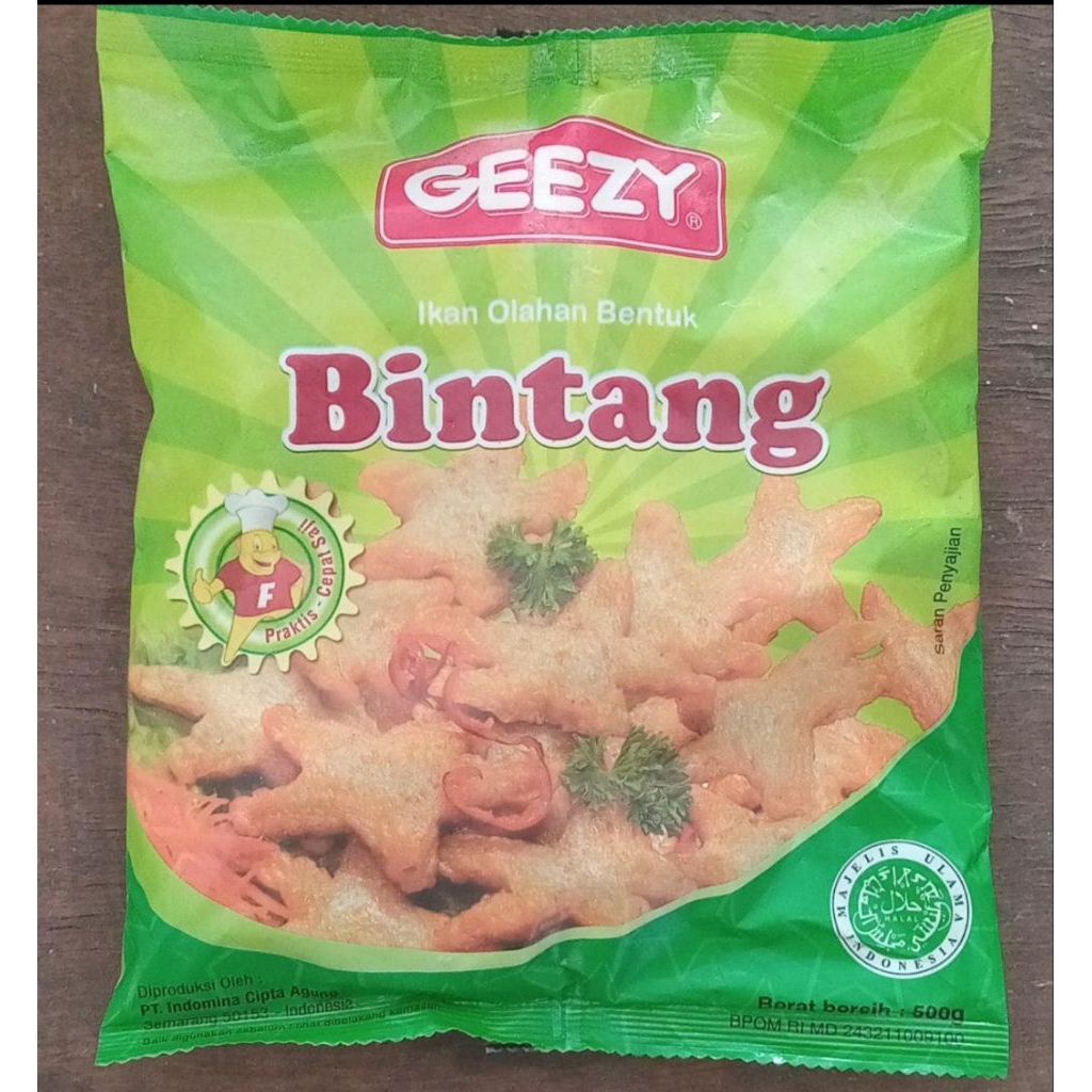 GEEZY BINTANG FROZEN FOOD 500GR