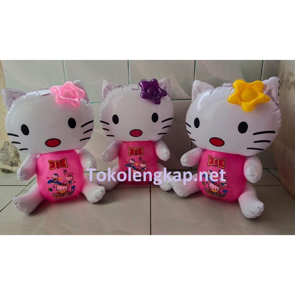 Mainan Balon Tiupan Boneka Hello Kitty Bahan PVC SNI / Mainan Anak Perempuan