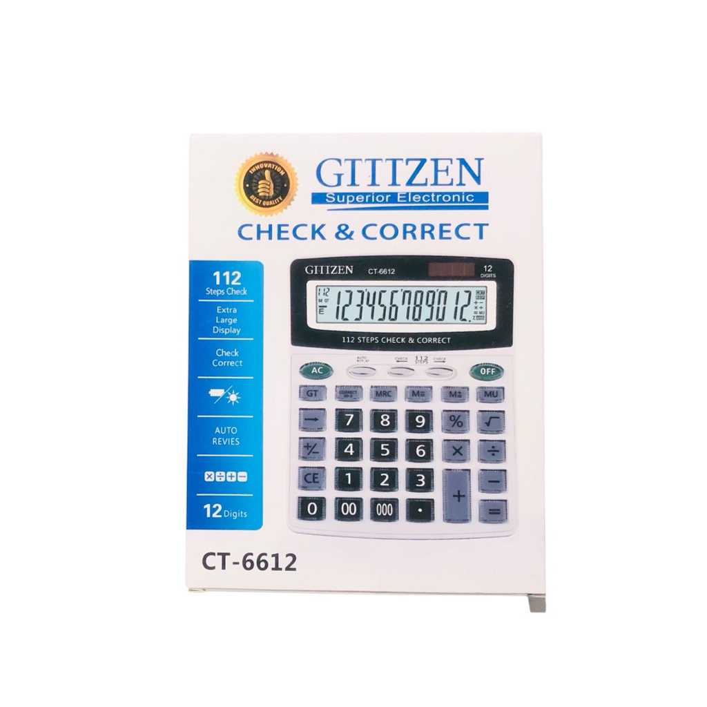 

Kalkulator Gitizen CT 6612 GITIZEN 12 Digit