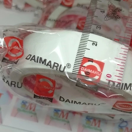 

Double tape daimaru ukuran 2,4 cm (±1 inch) timbal balik 1 Inchi Slasiban lakban timbal balik Ori 100% Original Asli Authentic