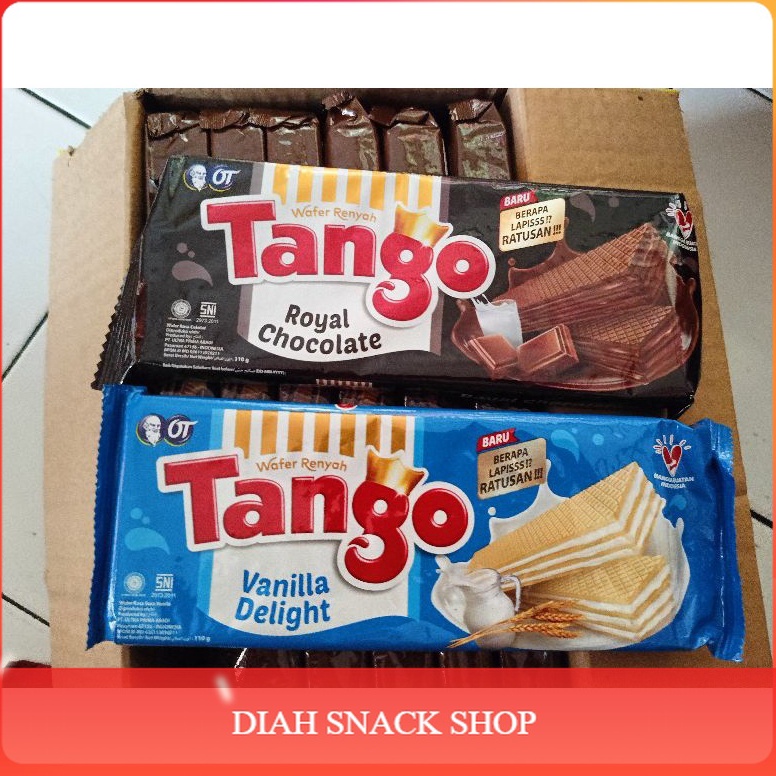 

Ready DSS Tango Wafer Long coklat Vanila Snack Hajatan 11 gram