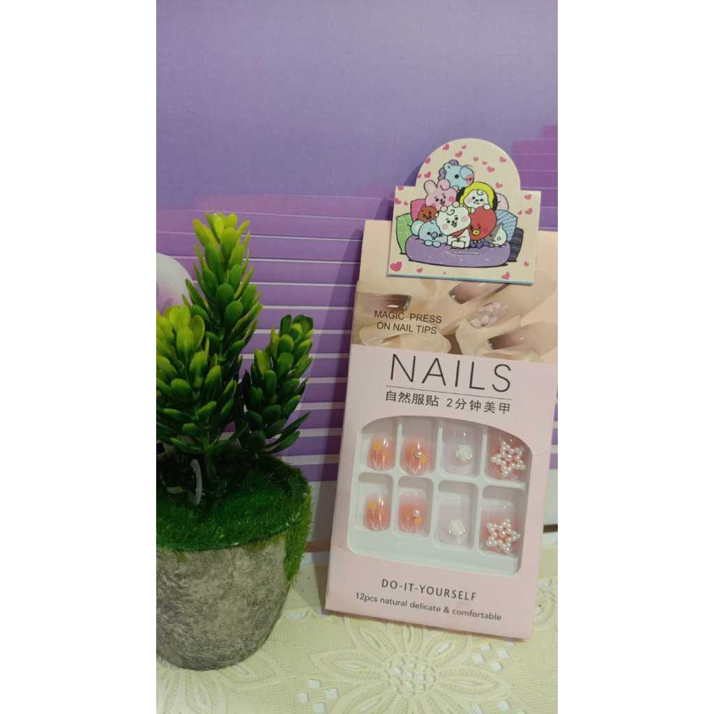Nail Art|Press on nails|kuku palsu|kuku palsu anak kecil|kuku palsu nail art lem