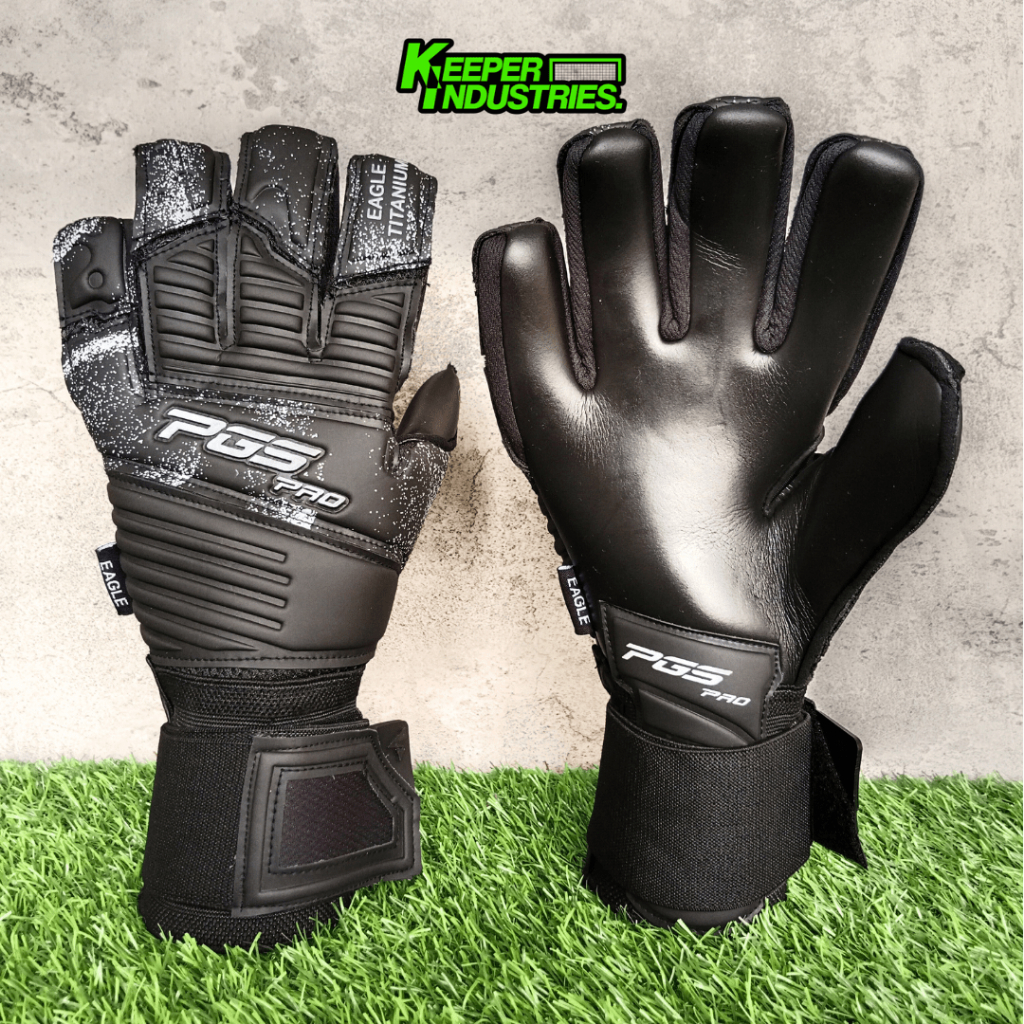 SARUNG TANGAN KIPER PGS EAGLE TITANIUM - BLACK
