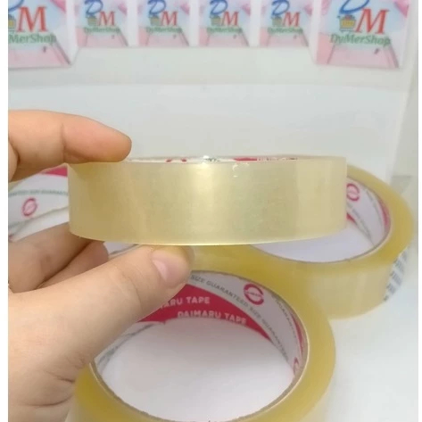 

Lakban - selotip bening daimaru ukuran 2,4 cm (±1 inch) 1 inchi 2.4 cm Daimaru Ori 100% Original Asli Authentic