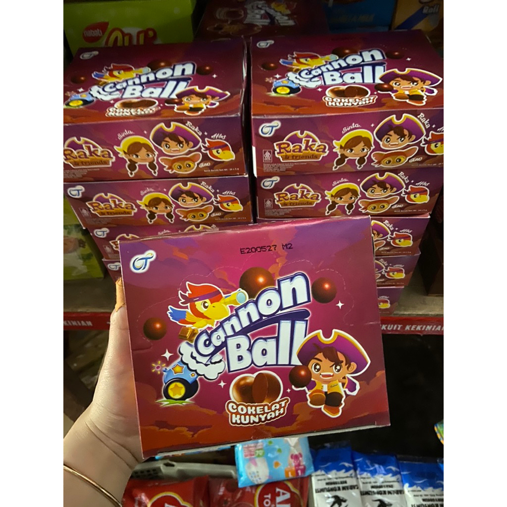 

Cannon Ball Cokelat Isi 24 x 5g