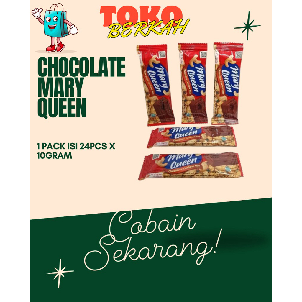 

Chocolate Mary Queen 1Box isi 24pcs x 10gram