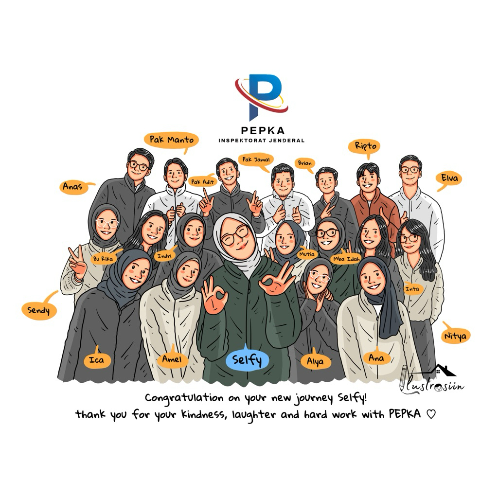 Ilustrasi lucu / custom ilustrasi gambar digital / kado